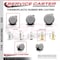 Service Caster 2 Inch MRI Safe Caster, 10mm Threaded Stem SCC-TS02S50-TPR-GRY-M10X22-MRI - alternate 4
